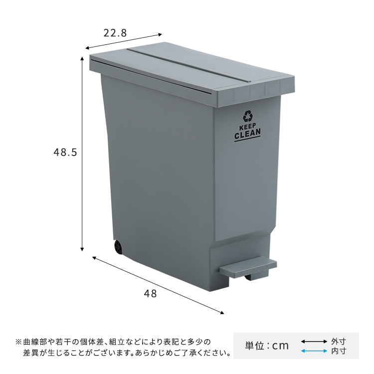 商材王 / バタフライオープンタイプ ペダルゴミ箱32L