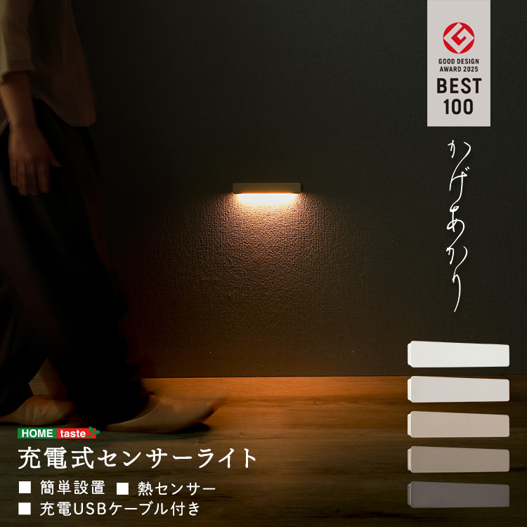 充電式センサーライト かげあかり 01
